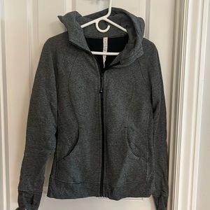 Lululemon scuba hoodie speckled black size 10